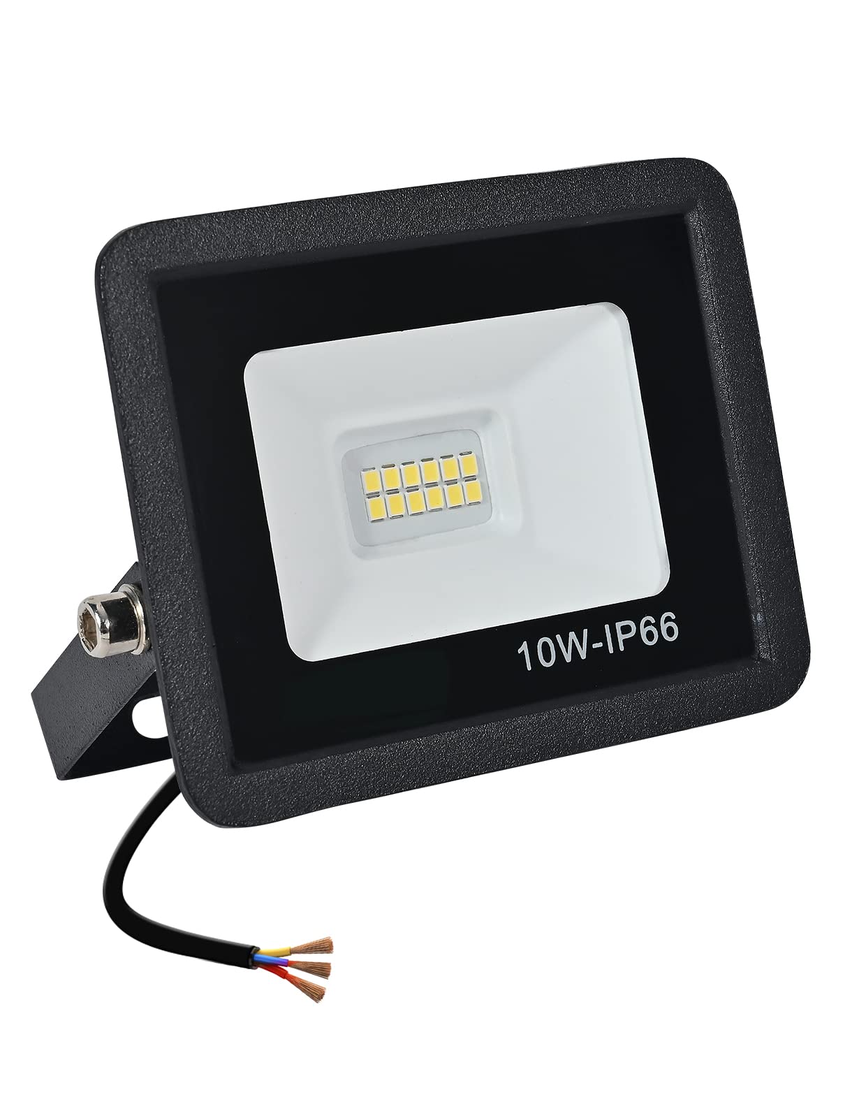 treoir LED Floodlight Security Light,10W Outdoor Spotlight 1000LM Outdoor Flood Lights,IP66 Waterproof 3500k LED Spotlight for Garden,Garage,Square,Car Park,Construction Site ect(Warm White,10W) — image 1