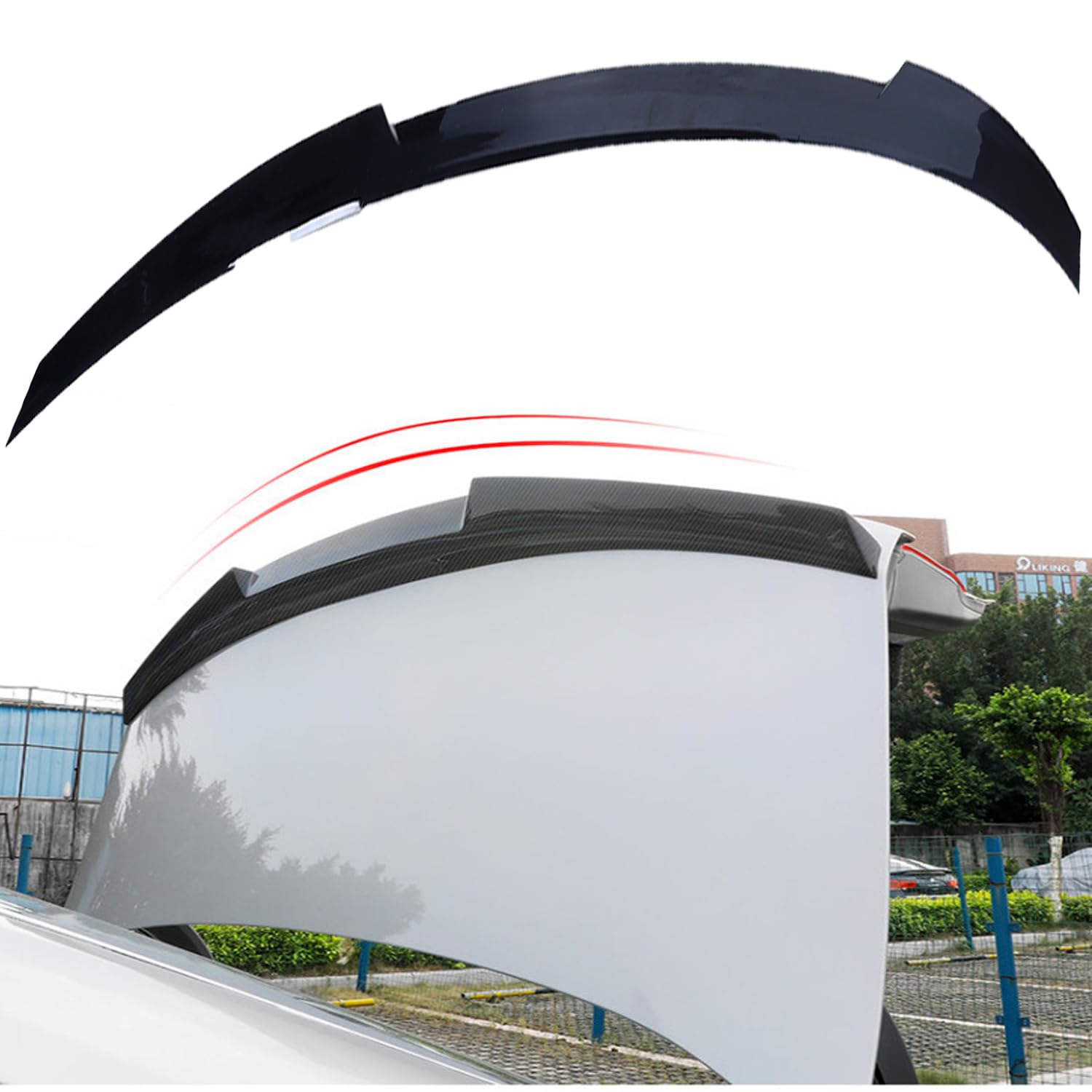 Photo 1 of (used)(incomplete) MUCO Trunk Lid Rear Spoiler Compatible with BMW G30 G38 530i 540i