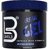 L3 Level 3 Cream Gel Provides Volume and Medium Hold (1000 ML, Large) | Flexible medium hold, adds volume and definition, Vitamin-enriched formula, lightweight styling cream