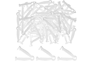GYHCHJDZ 100PCS Disposable Umbilical Cord Clamp,Piglets Umbilical Cord Clamp for Animals Puppy Kittens Cow Livestock Sheep, White