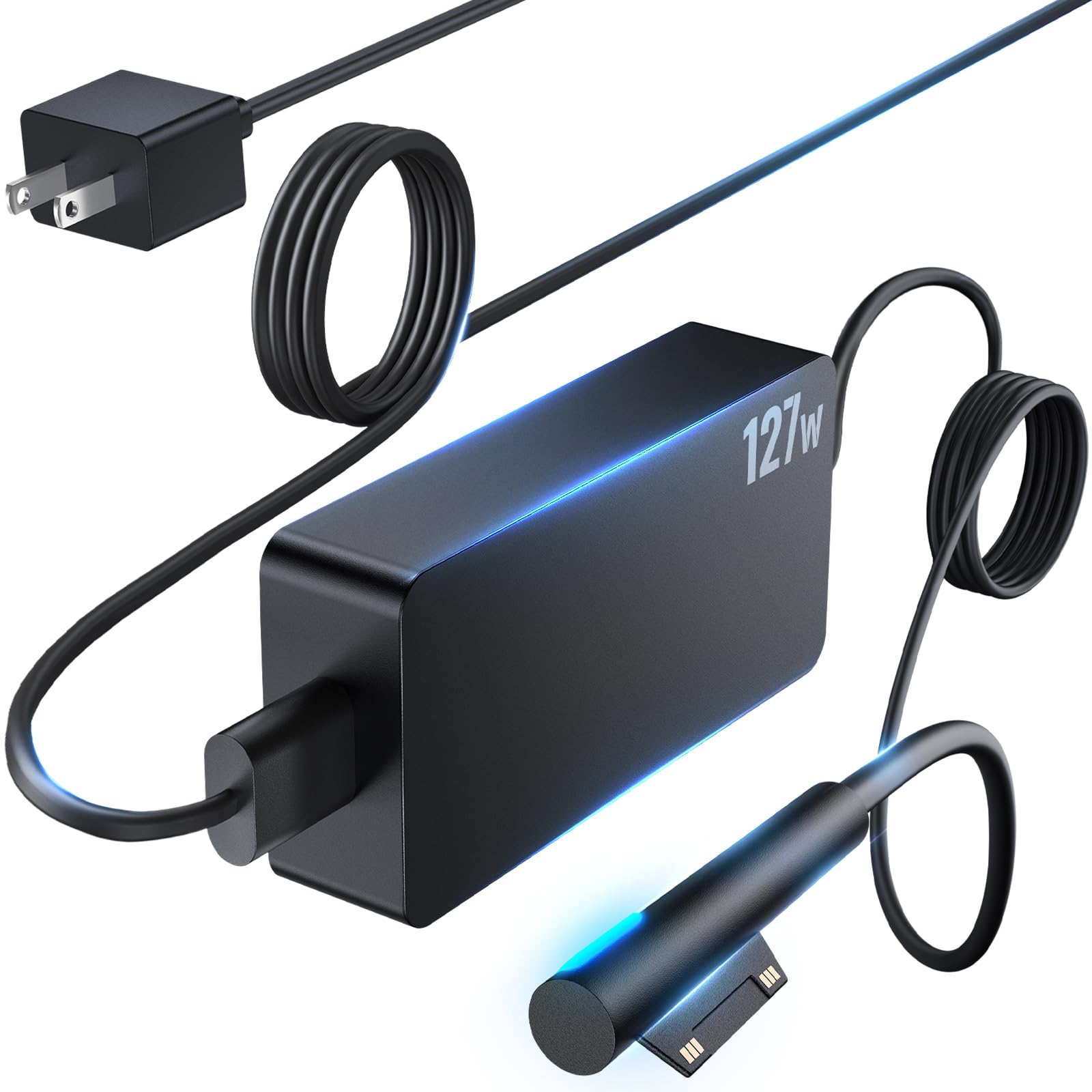 Photo 1 of 127W Surface Book 3 Charger - Fast Charging with USB Port for Microsoft Surface Book/Laptop/Pro/Go Series