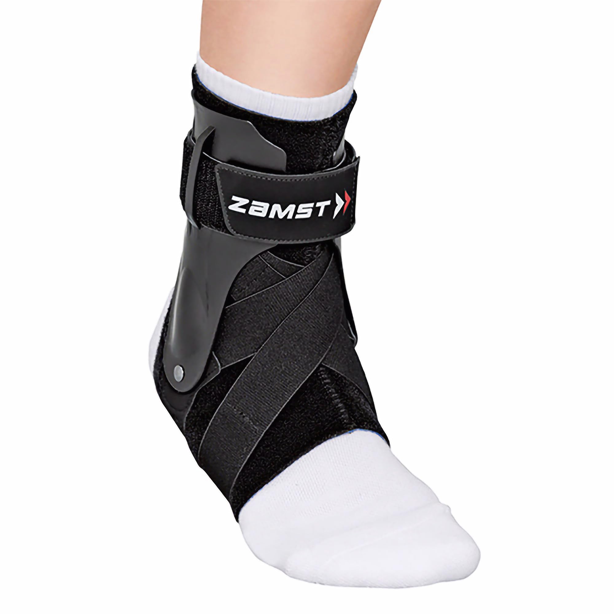 Zamst A2-DX Black Ankle Brace for Sports - Breathable Sports Ankle Support for Men and Women with Guard Stabilisers for High-Grade Ankle Sprain - Right, Large — image 1