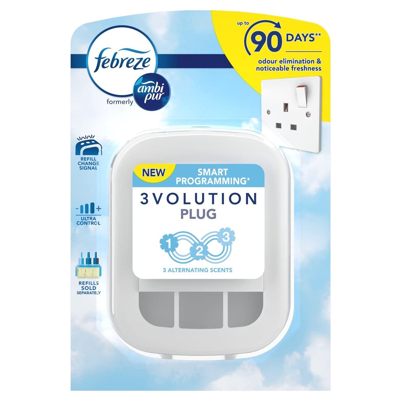 Ambi Pur 3Volution Air Freshener - 1 Plug-In Diffuser (2 Packs)