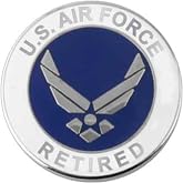 Air Force Wing Retired Lapel Pin