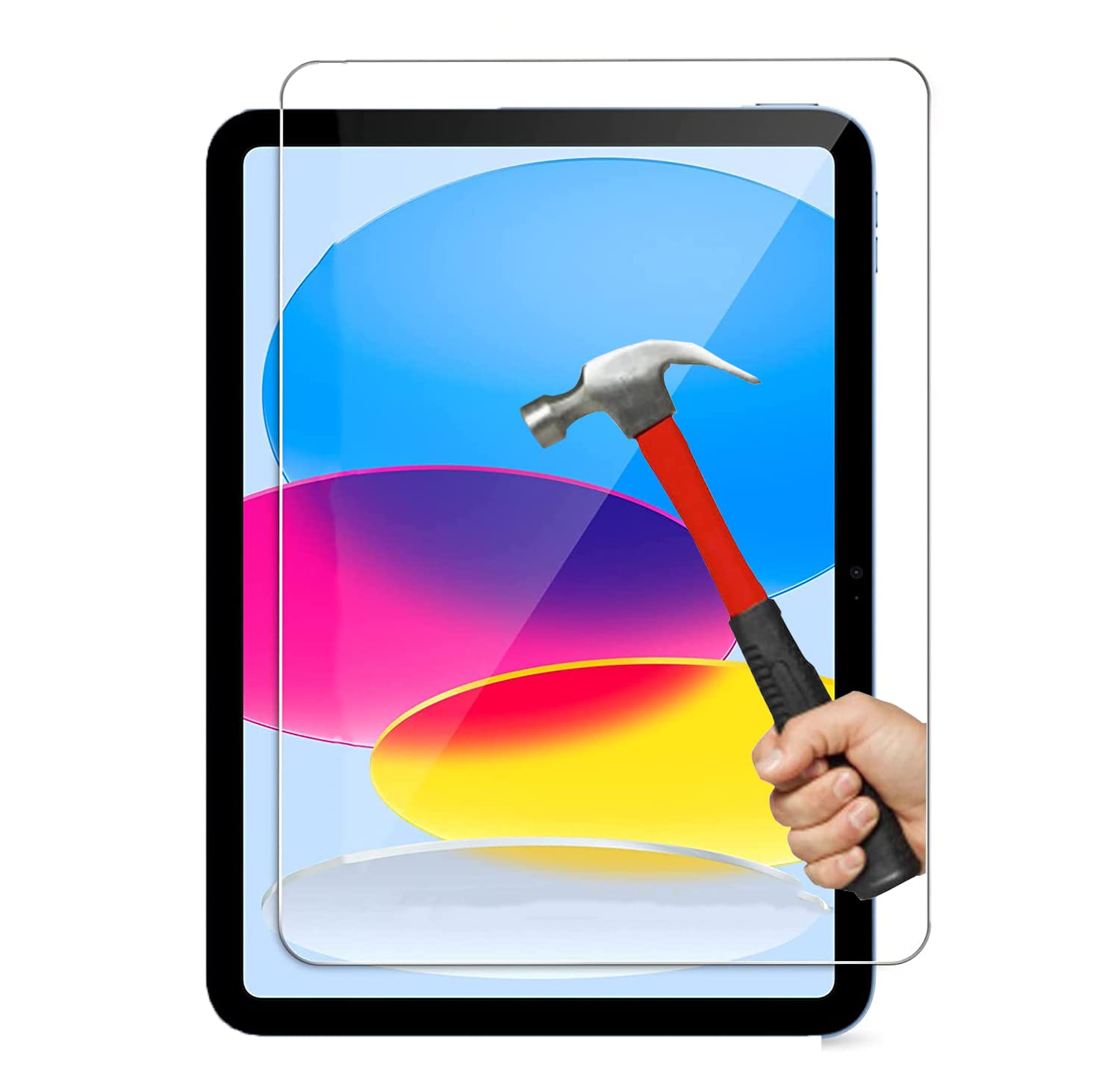 KP TECHNOLOGY iPad 10th Generation (2022) Tempered Glass Screen Protector Easy Bubble-Free Installation HD Ultra Clear shatterproof with 9H Hardness for iPad 10.9" 2022
