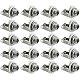 GLS Audio 1/4" Jacks Female TS Mono Panel Mount Jack - 20 Pack