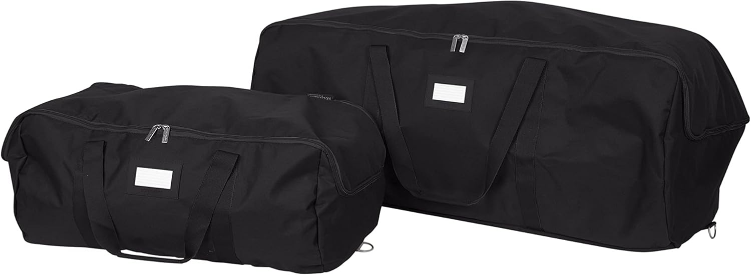 Holiday Décor Storage - Covermates Keepsakes Garland Duffle Bag – Durable Polyester, Reinforced Handles, Fits up to 25 Foot Garland Depending on Thickness - Holiday Storage-Black