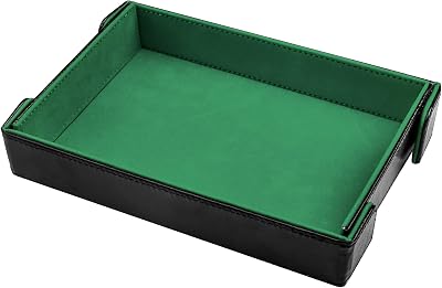 SIQUK Magnetic Folding Dice Tray Rectangle Dice Rolling Tray