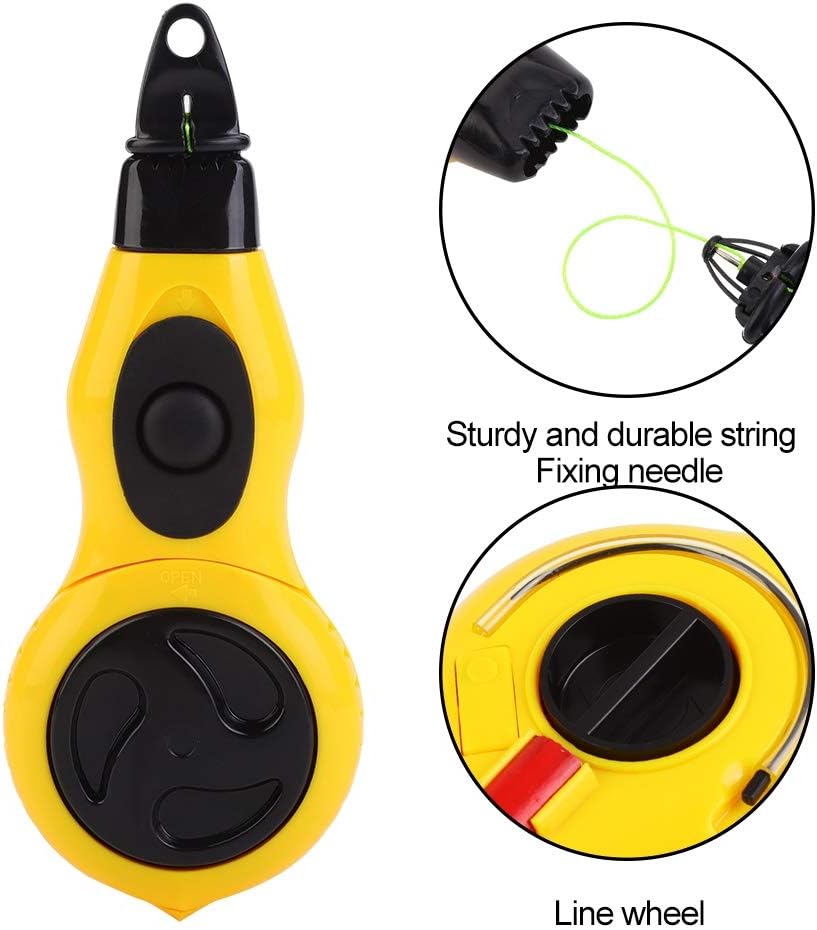 Garosa Auto Rewind Ink Chalk Line Carpenter Tool for Woodworking Professional Ink Line Marker with Fast Rewind Feature for Carpentry Projects and Decoration - Image 5