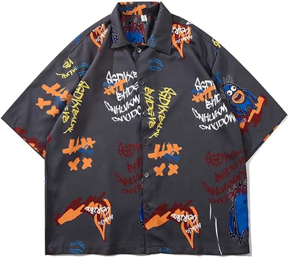 Amazon シャツ 大きいサイズ 男女兼用 カップル 半袖シャツ スタイル 恋人 ペアルック カジュアル ファッション Uvカット 花火大会 通気 軽量 祭り 海水浴 ゆったり オシャレ 日焼け止め ビーチシャツ Xl シャツ 通販