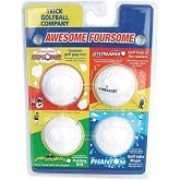 Loftus International The Awesome Foursome - The World's Best Trick Golf Balls, 3+ years