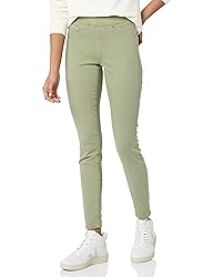 Amazon Essentials Women's Mid-Rise Stretch Pull-On