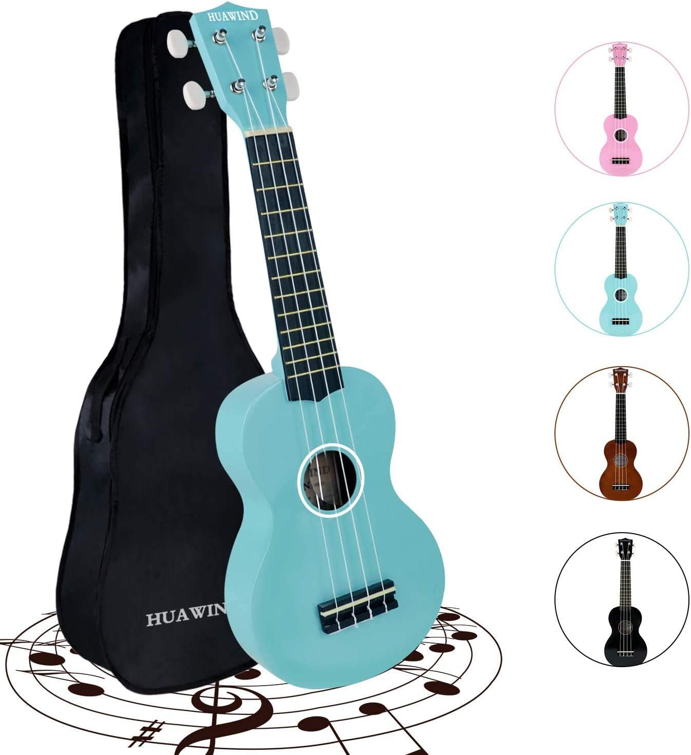 HUAWIND Beginner Ukulele 21 Inch 
