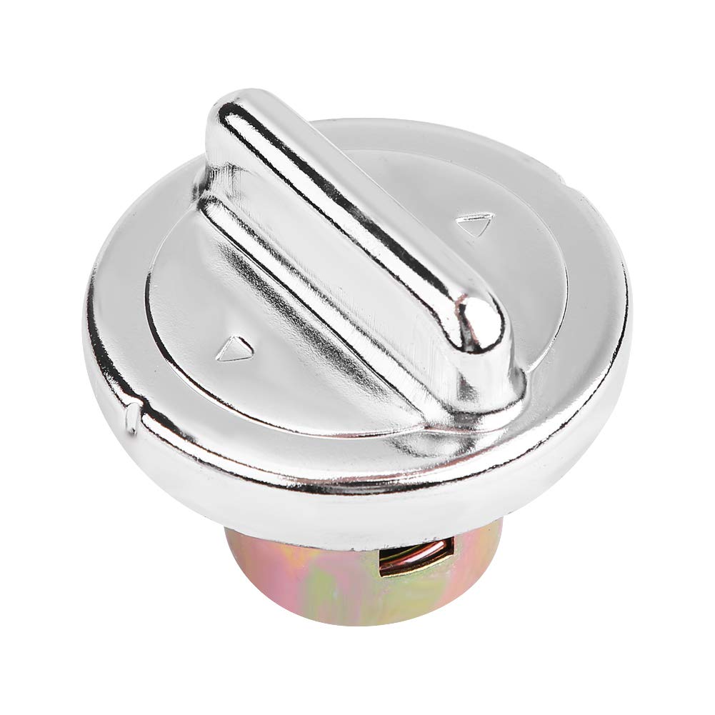 KIMISS Fuel Tank Cap,Fuel Gas Cap Aluminum Alloy Fuel Tank Cover for GY6 Moped Scooter Tank(Silver&Golden)