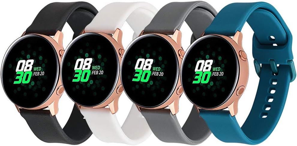 20MM Watch Bands for Samsung Galaxy Watch 42mm/Samsung Galaxy Watch Active 40mm/Samsung Gear Sport/Garmin VivoActive 3/VivoActive 3 Music/Forerunner 645 Music Smart Watch