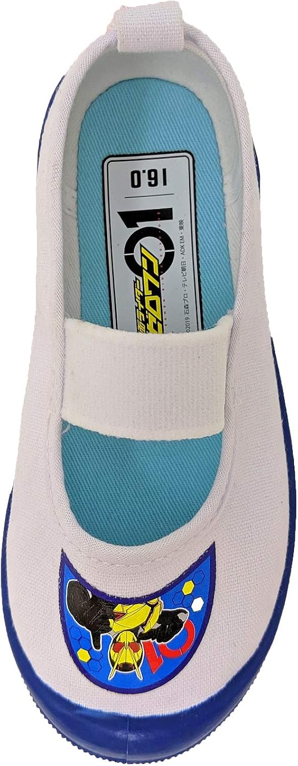 Amazon コマリョー 8001 上履き 仮面ライダー ゼロワン ホワイト ブルー 17 0cm コマリョー スクール 上履き