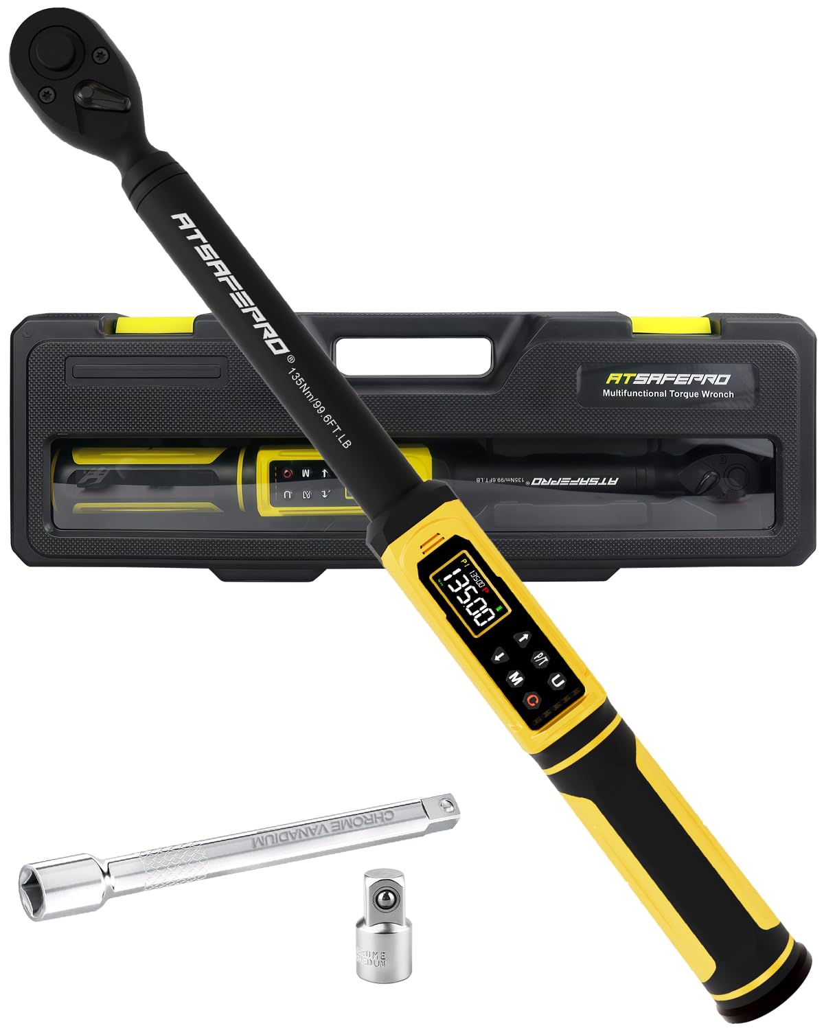 Digital Torque Wrench 3/8" Drive, 1.5-99.5 FT.Lb