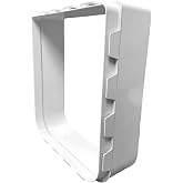 Cat Mate Wall Liner for Large Pet Flaps 221 &amp; 357, White | Compatible with Large Cat &amp; Dog Flaps, Extends Wall Installation Depth, Durable Tunnel Design, Easy Fit, White Finish