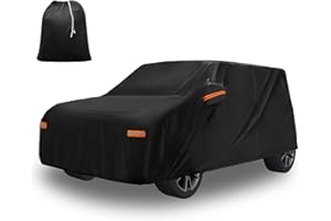X AUTOHAUX Car Cover for Kia Soul 2009-2025 210D-PU Outdoor Full Car Cover All Weather with Door Zipper for Waterproof Windproof Sun Rain Snow Protection