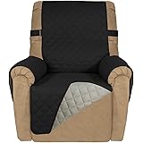 PureFit Reversible Quilted Recliner Sofa Cover, Spill, and Water Resistant Slipcover Furniture Protector, Washable Couch Cove