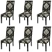 Fuloon 6 Pack Super Fit Stretch Removable Washable Short Dining Chair Protector Cover Seat Slipcover for Hotel, Dining Room, Ceremony, Banquet Wedding Party