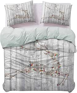 Juego de ropa de cama colorido animal silueta con varios elementos