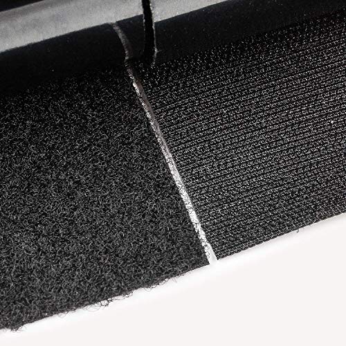 4'' Self Adhesive Hook and Loop 5 Foot Tape Fastener Sticky Back (Black) ... (4 inch by 5 Feet) - Thumbnail 5