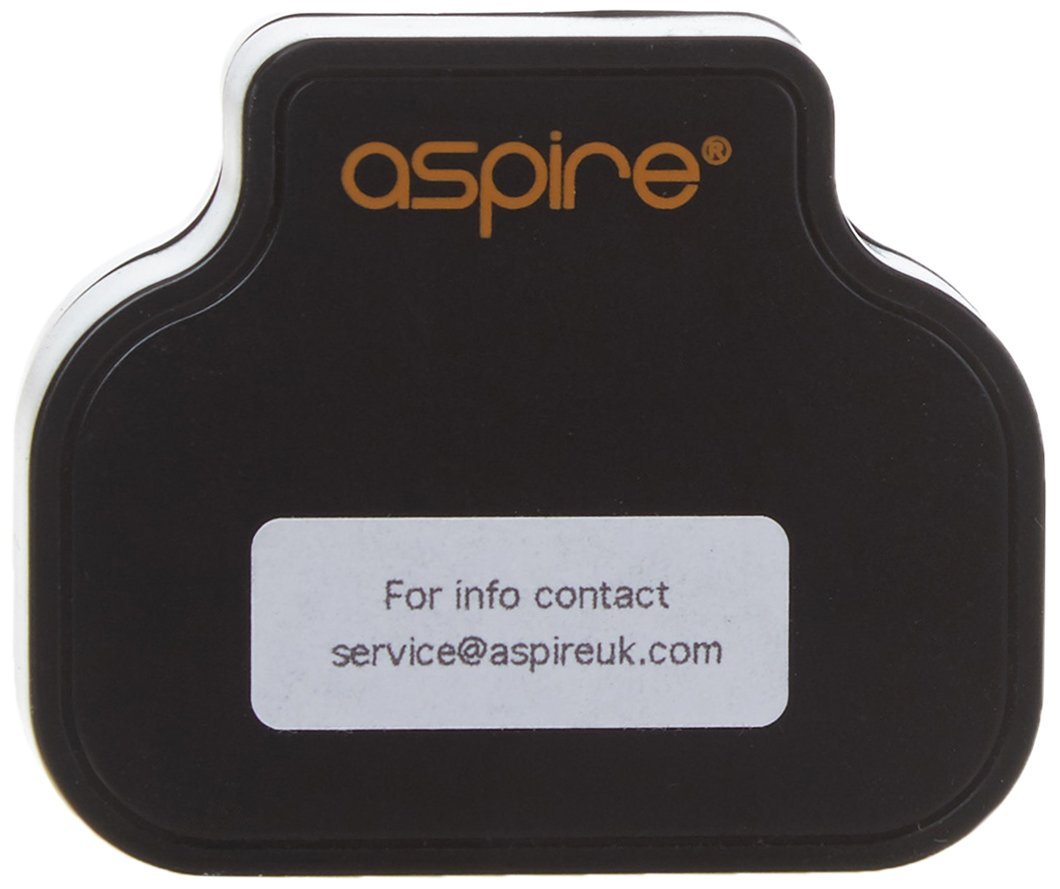 Aspire A/C Adaptor 3 Pin UK Plug - USB Vape Battery Charger Plug Ideal for Pockex Plato Zelos and Many More. Also Iphone Andriod Nokia Smartphone USB Mains Plug 3pin UK Safe