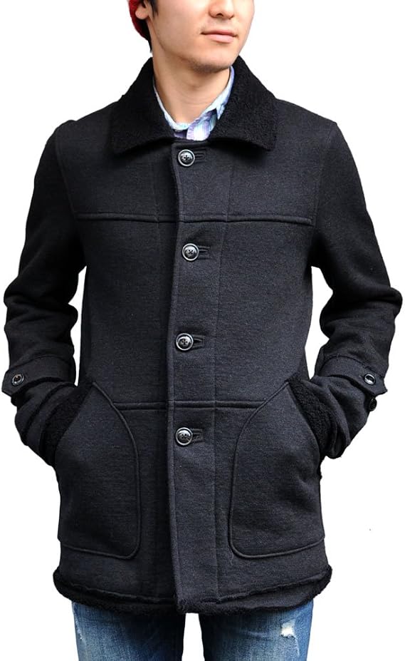 Amazon Biography バイオグラフィー コットンウールランチコート Bio 14f W 16 正規取扱 46 Charcoal コート ジャケット 通販