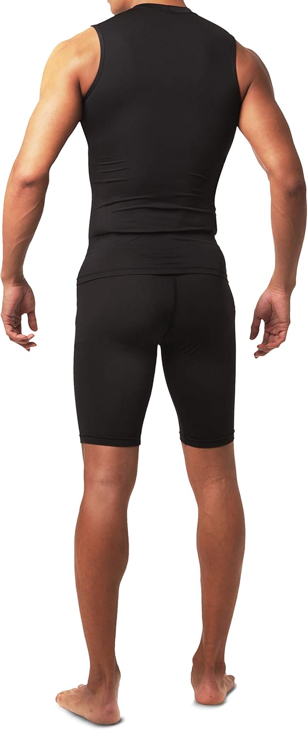 Defender Men's Cool Dry Compression Baselayer Shorts Pants Capri Tights at  Men’s Clothing store