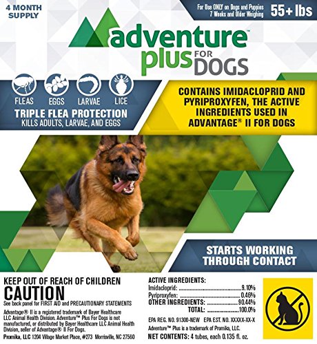 Adventure Plus for Dogs 4pk 55lb+