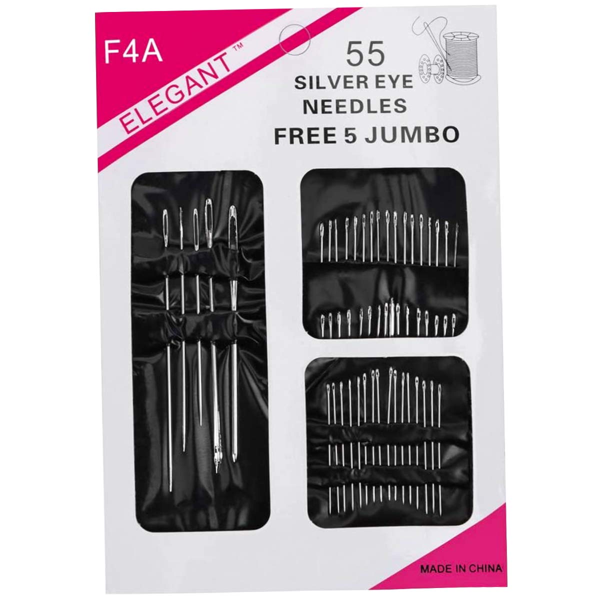 Sewing Needles Set 55 Pcs Beading Needles Stainless Steel Hand Sewing Needles