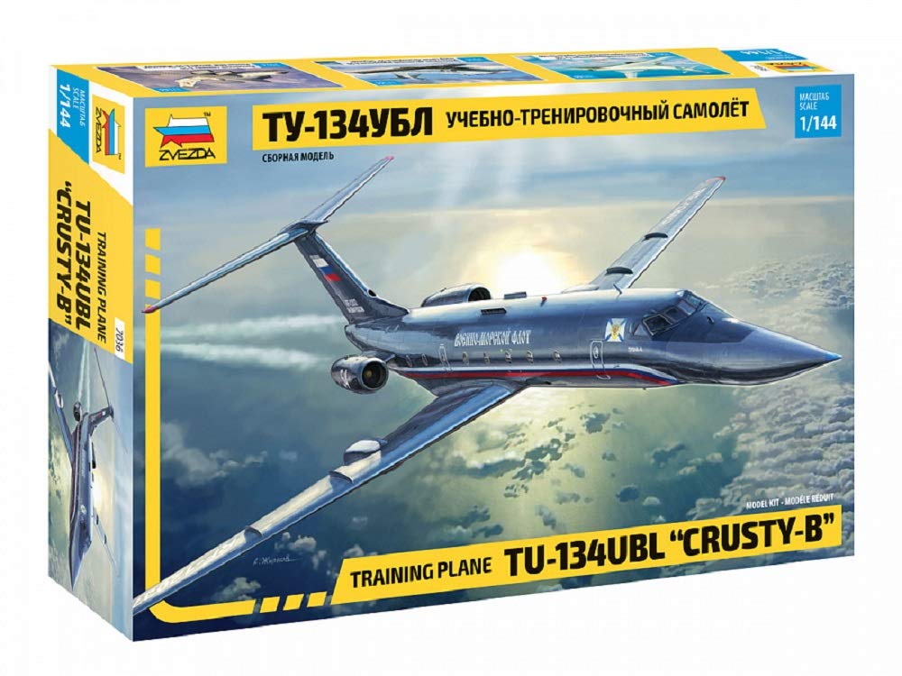 Zvezda 530007036 1:144 Tupolew TU-134 UBL Training Tarpaulin, Model Kit, Plastic Kit, Assembly Kit, Detailed Replica, Multi-Coloured