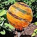 Sunnydaze 10-Inch Gazing Ball for Garden - Glass Gazing Globe for Outside - Garden Orb Yard Decor - Sunset Sky