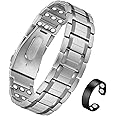Cigmag 3X Magnetic Bracelets for Men Ultra Strength Magnets Upgrade Folding Clasp Titanium Bracelet & Copper Ring Adjustable