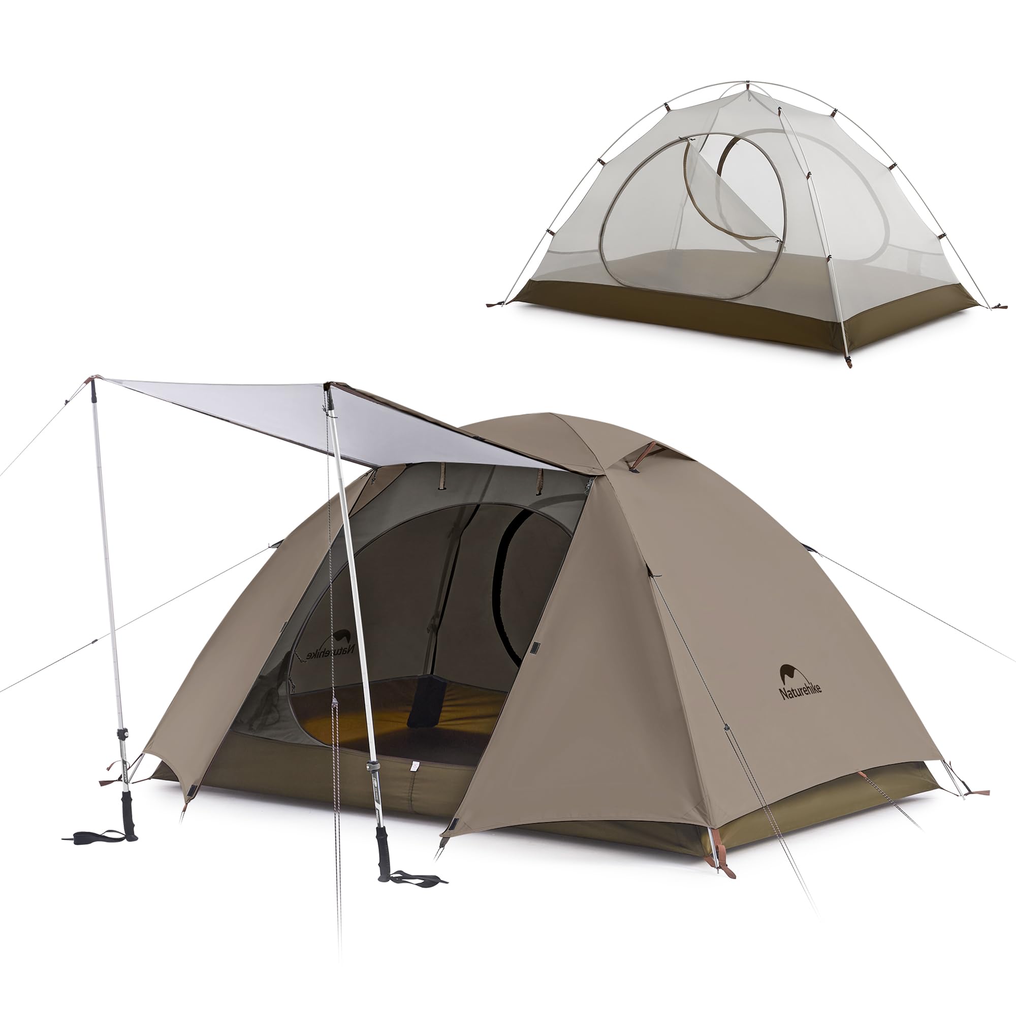 Photo 1 of Naturehike Cloud River 2 Person 3 Person Backpacking Tent, Waterproof 2 Person 3 Person Tents for Camping