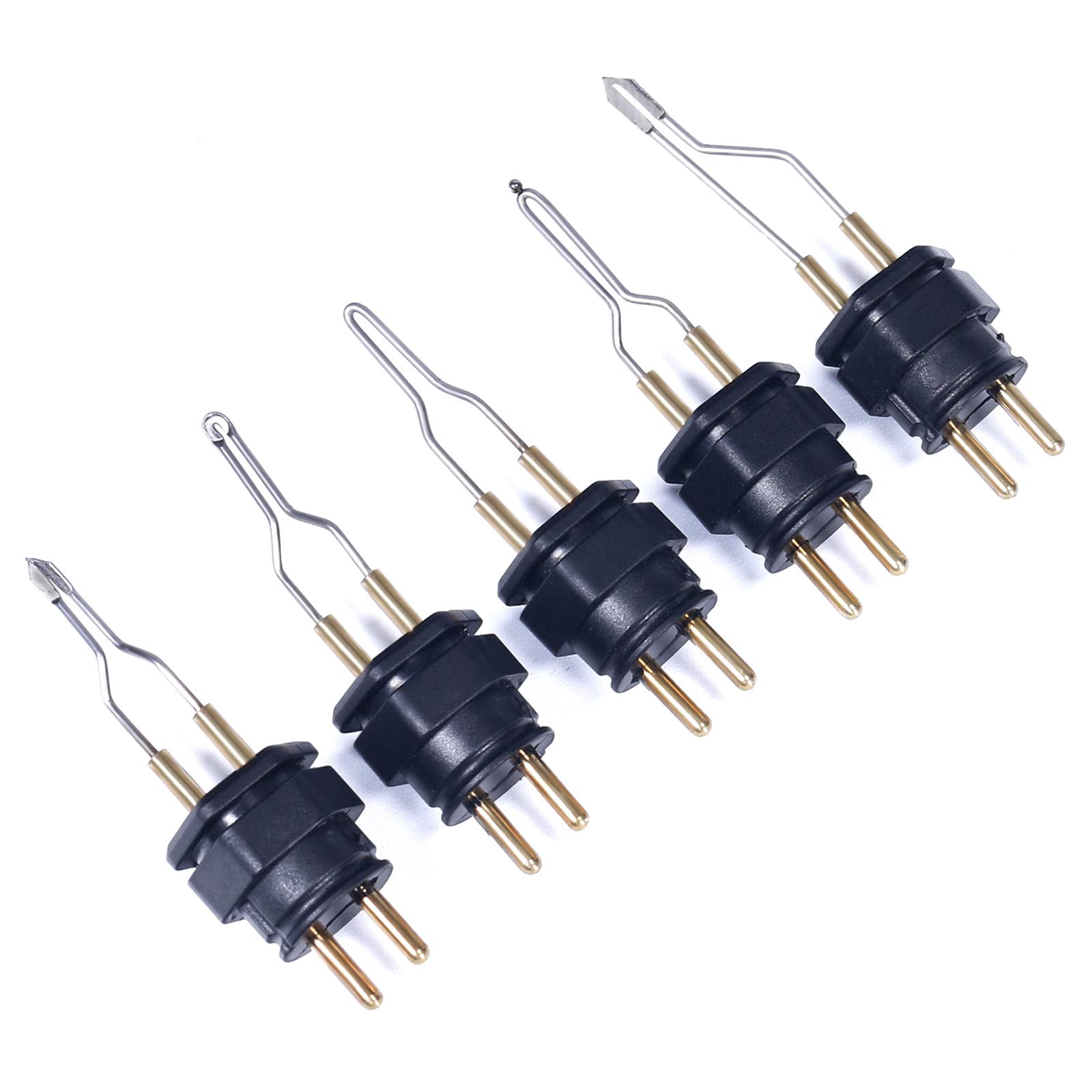 Quick-Change Pyrography Tips Set ONLY Compatible with WEP 939-IV Pyrography Station (5 Pieces)
