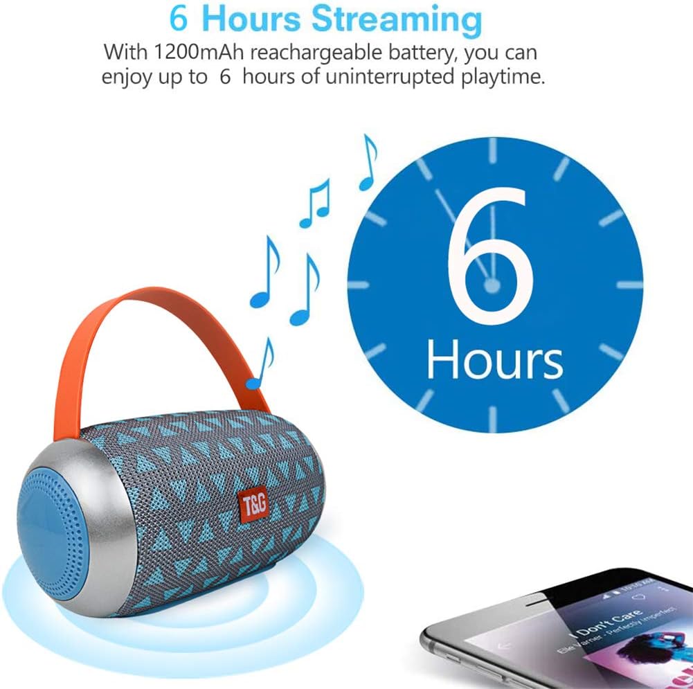 Super-Portable Bluetooth Speaker Wireless Stereo Loud Sound Rich Bass Waterproof Bluetooth Speaker with Built-in Microphone Loud Speaker for Home Party Outdoor - Image 5