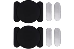 2pcs Magnetic Holder Case for Airtag, Black Silicone Magnetic Protective Case Cover for Airtag Metal Surface Car Bike Truck