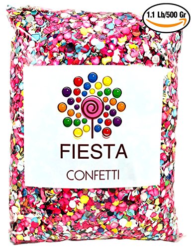 Fiesta Confetti.Best Value Mexican Colorful paper Confetti. Jumbo Plus Bag 1.1lb/500gr. - Thumbnail 4