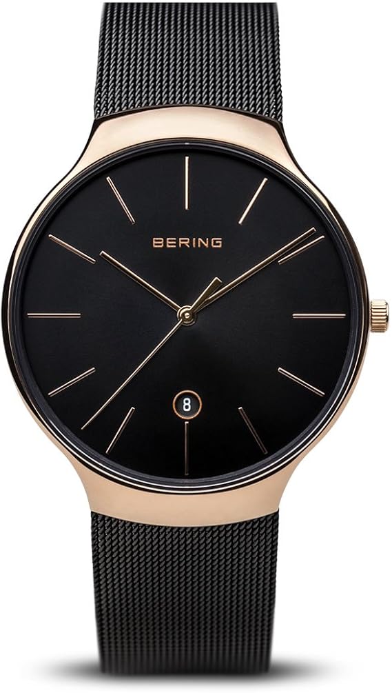 Bering Unisex Erwachsene Analog Quarz Uhr Mit Edelstahl Armband 13338 262 Amazon De Uhren