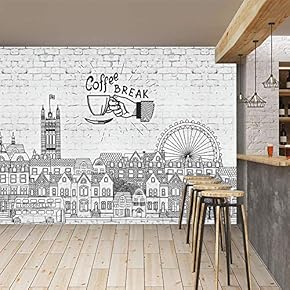 Wall Mural Abstract Cartoon in Hoary Background Removable Self-Adhesive Large Wallpaper - 66x96 inches