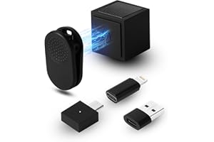 Yungrain Wireless Lavalier Microphone, Ultra-Compact Design Wireless Mini Mic for iPhone/Pro/iPad/Android/PC/Windows/MAC, Bluetooth Microphone, Clip on Mic for Tiktok, YouTube, Video Recording, Zoom