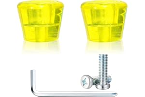 VNAKER PU Rubber Roller Skate Toe Stoppers 1 Pair with Screws