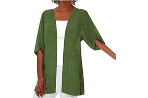 ANUYALUE Flowy Cardigan for Women Lightweight Summer Kimono Outerwear Work Sweaters Fall Casual Sweater Cardigan