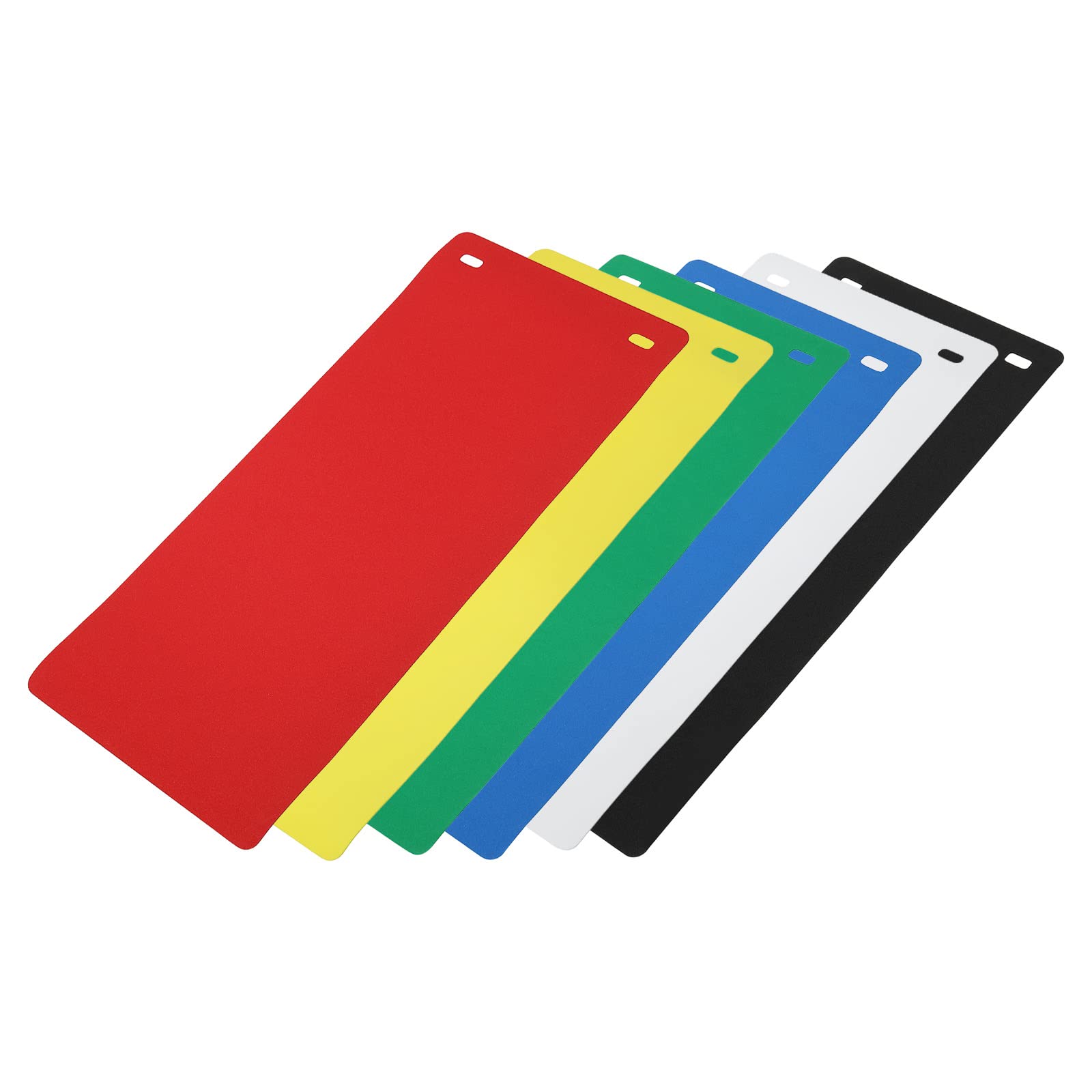 YOKIVE 6Pcs EVA Backdrop, Non-Reflective Photo Background | for Light Box Small Products Photography Studio (White/Black/Red/Green/Yellow/Blue, 19x8")