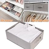 OVAKIA Foldable Fabric Storage Boxes Set of 4 Grey Organiser System view 5