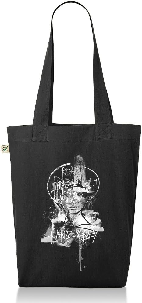 Kane Grey - Irie printed Black Organic Totebag - The Original