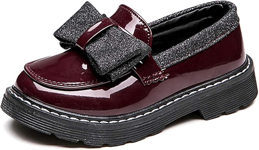 Amazon Co Jp Dengs 子ども 靴 パンプス 幅広 子供靴 女の子 ベビーシューズ キラキラ キッズシューズ 滑り止め 発表会靴 履きやすい 春夏 フォーマルシューズ 軽量 ドレスシューズ 可愛い キッズ 靴 白 黒 子供シューズ ガールズ 結婚式 通学履き 蝶結び ワイン