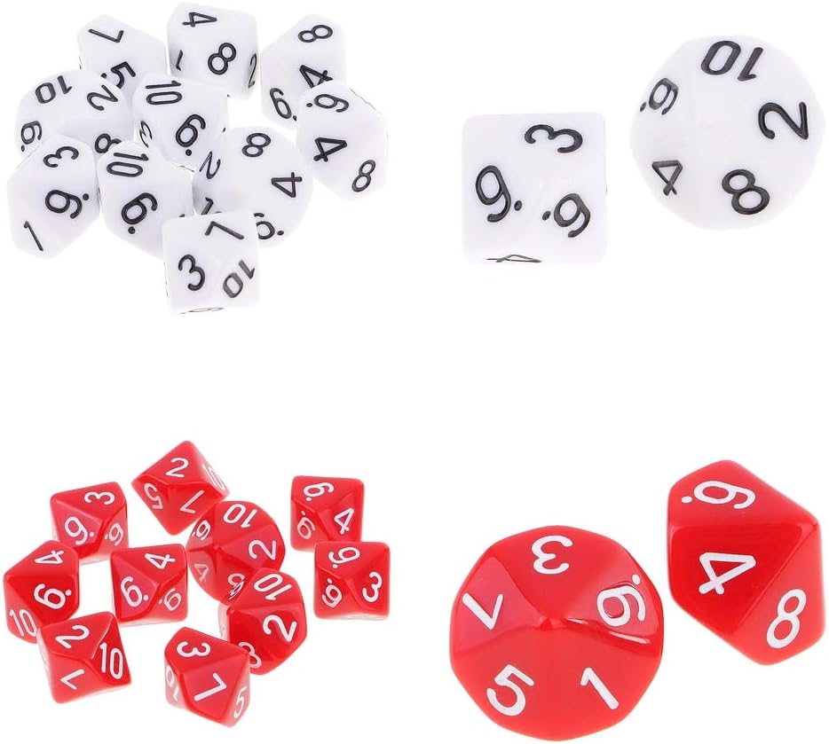 Amazon 約個 多面体 ダイス 10面 サイコロ 賽子 ボードゲーム用品 ダイス サイコロ おもちゃ